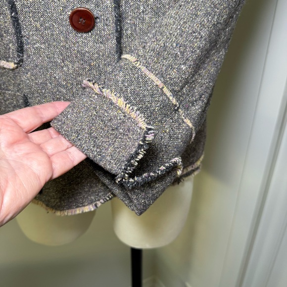 Anne Klein Charcoal Tweed Blazer - Picture 5 of 13